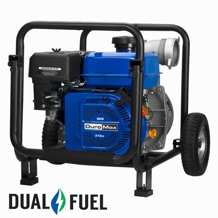 DUROMAX 212cc 3 in. Dual Fuel Semi-Trash Water Pump,  XP650WX